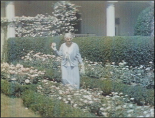 Lou Hoover in the White House Garden. (Image: Hoover Archives)